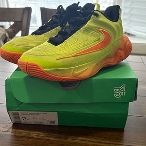 Nike Kids Sneakers - Neon Yellow and Bright Orange